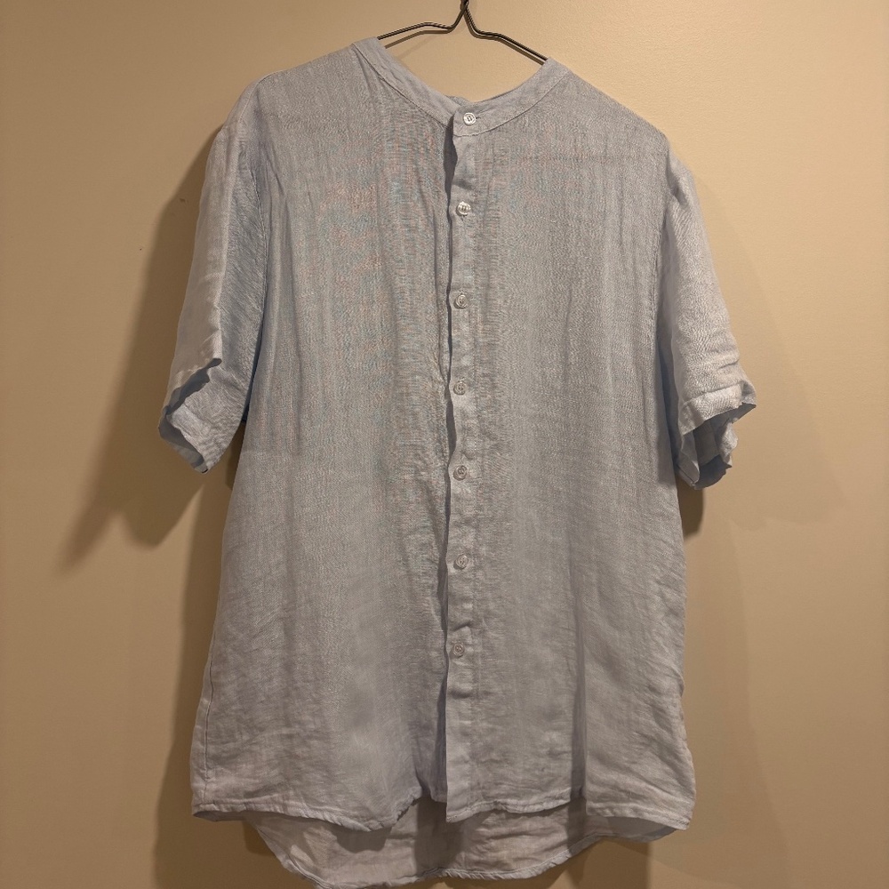Davide Nero Linen Shirt S
